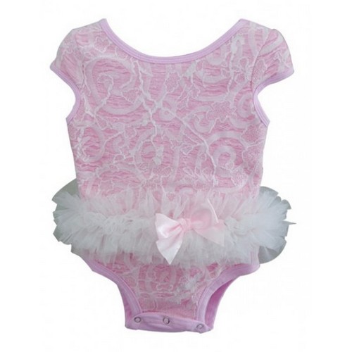 Pink Lace Onesie Tutu